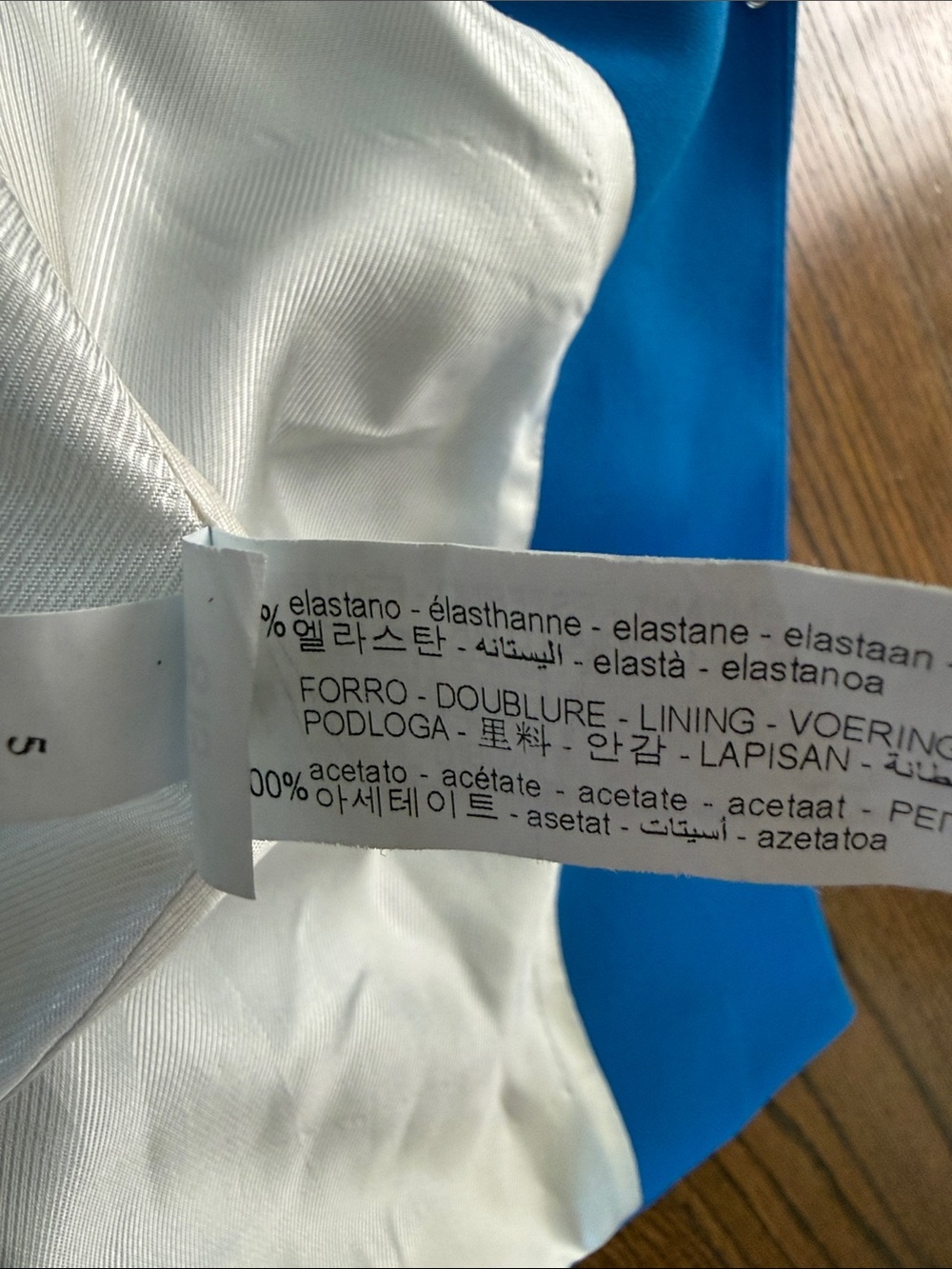 B45 Zara Bold Blue Tailored Women's Large Blazer and Trousers with Belt - Picture 6 of 10